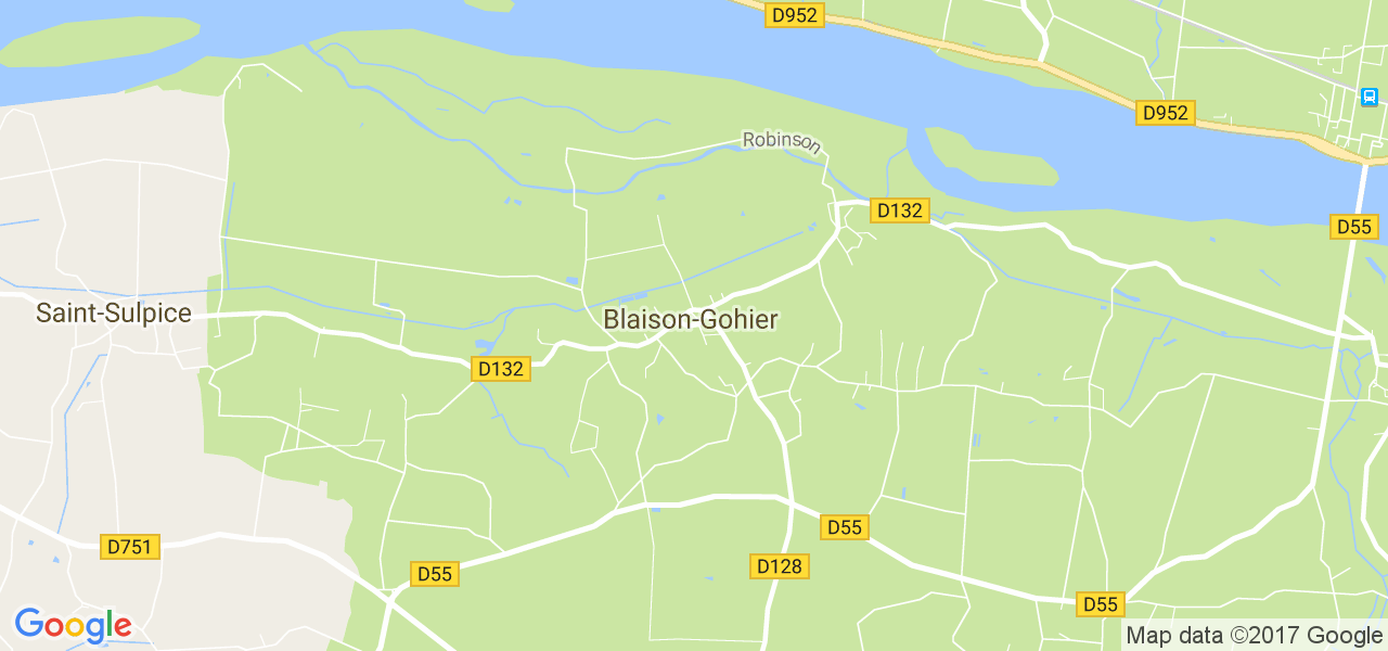 map de la ville de Blaison-Gohier