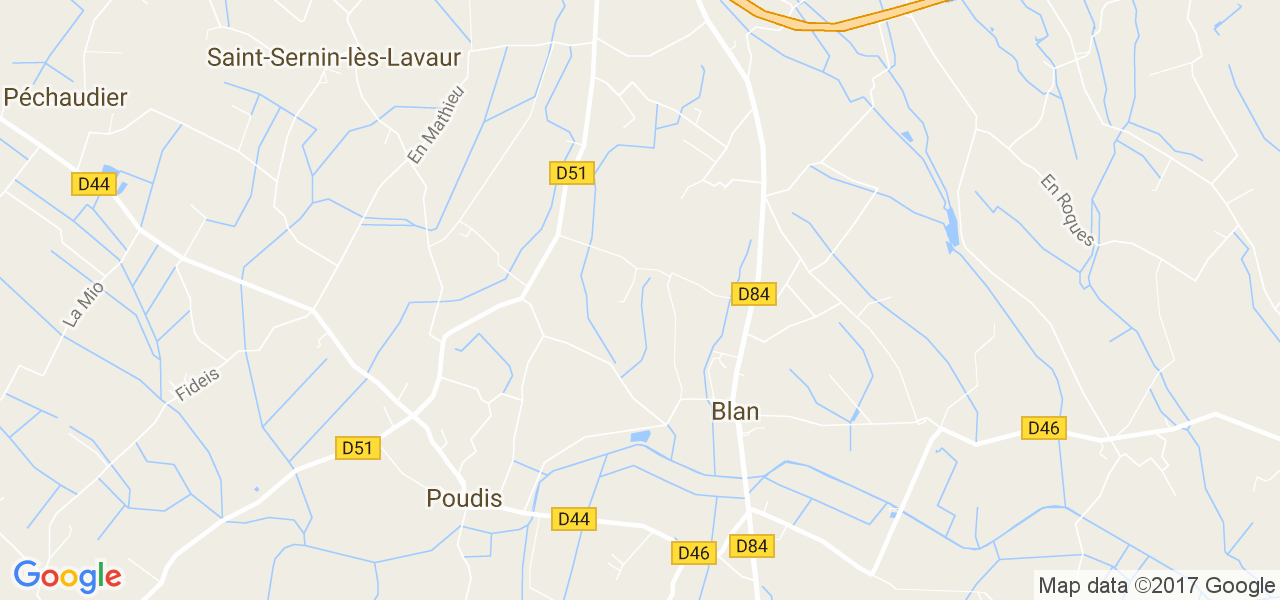 map de la ville de Blan