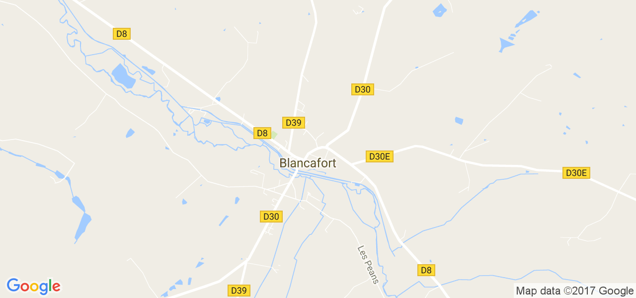 map de la ville de Blancafort