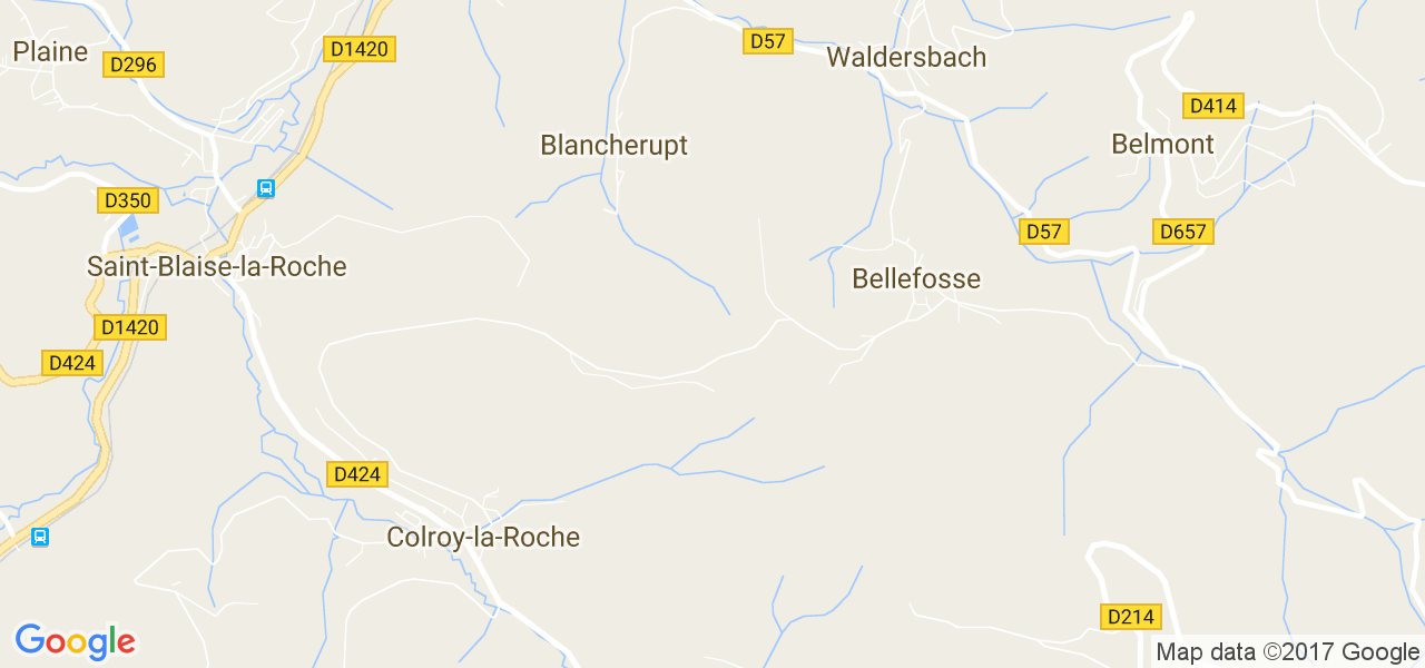 map de la ville de Blancherupt