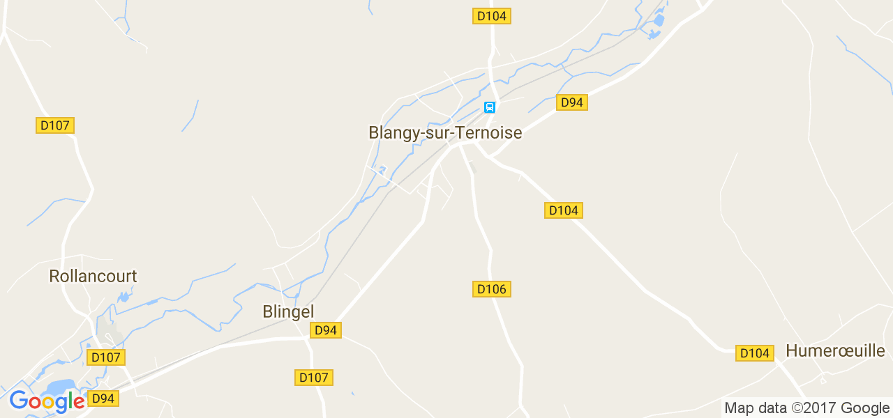 map de la ville de Blangy-sur-Ternoise