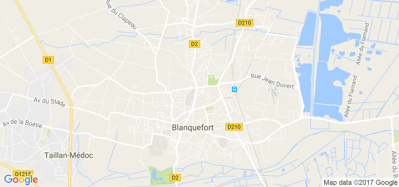 map de la ville de Blanquefort