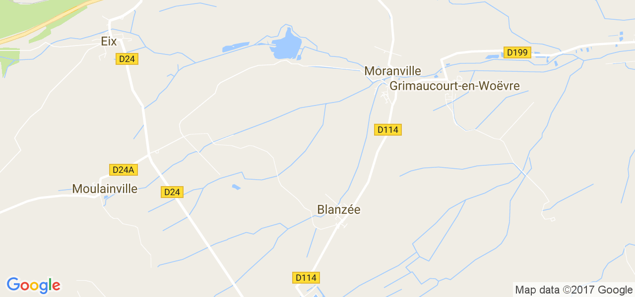 map de la ville de Blanzée