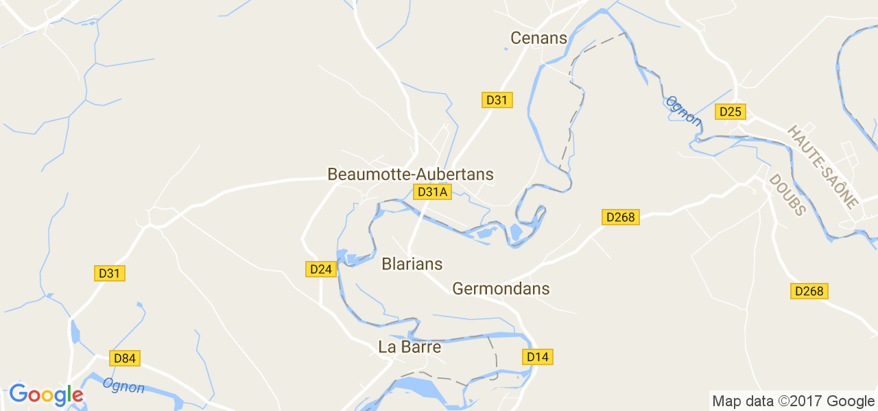 map de la ville de Blarians