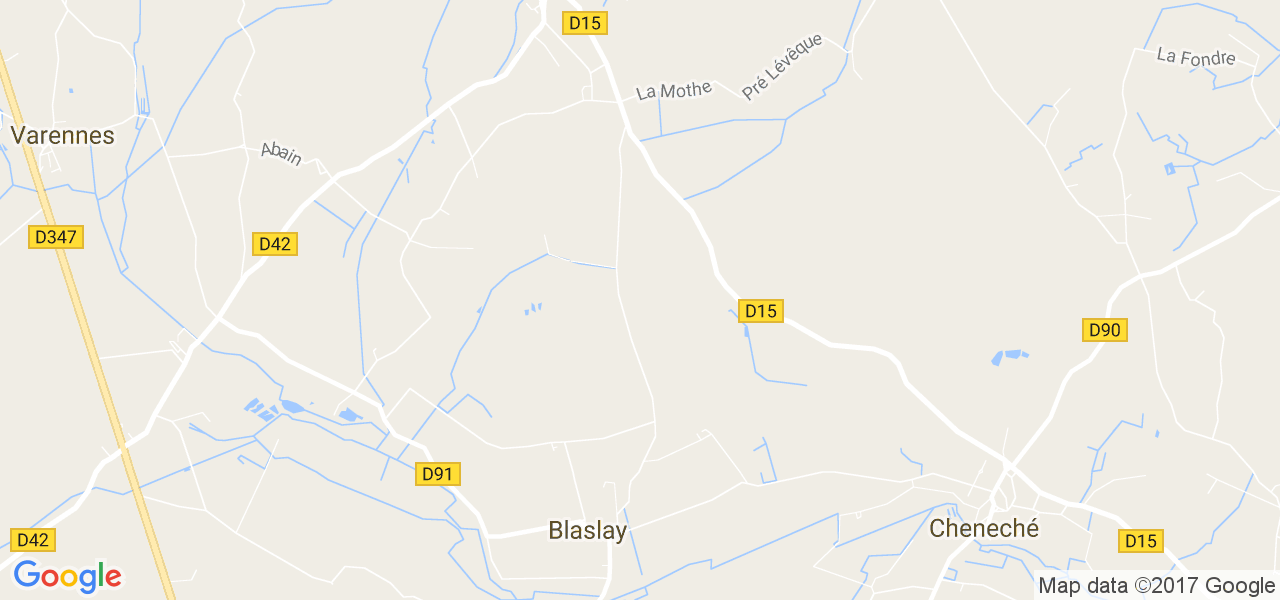 map de la ville de Blaslay