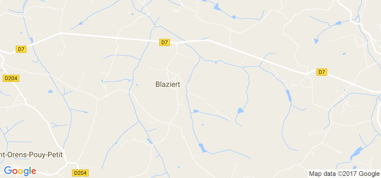 map de la ville de Blaziert