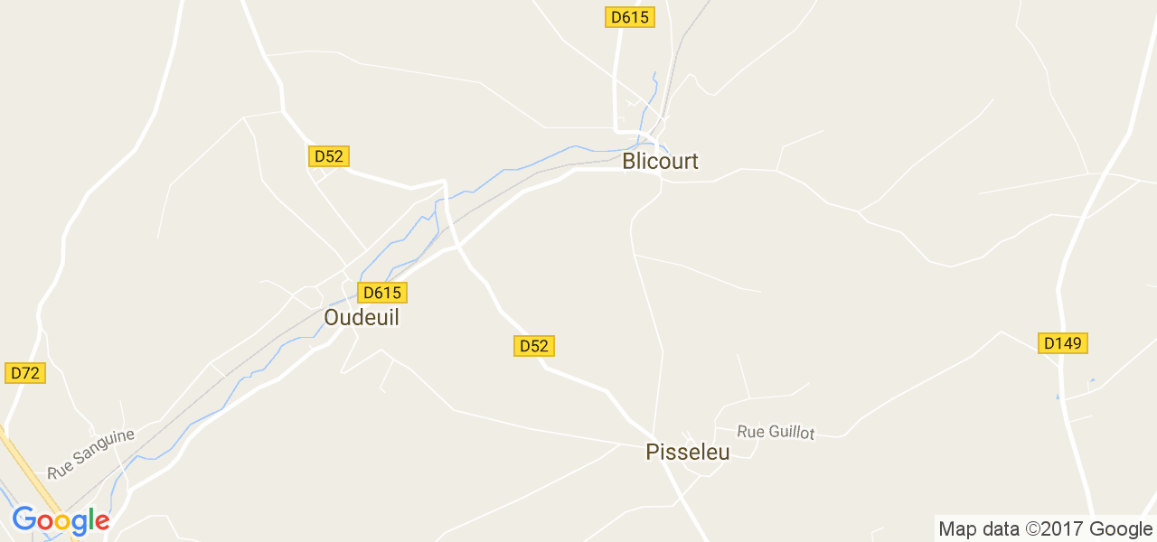 map de la ville de Blicourt