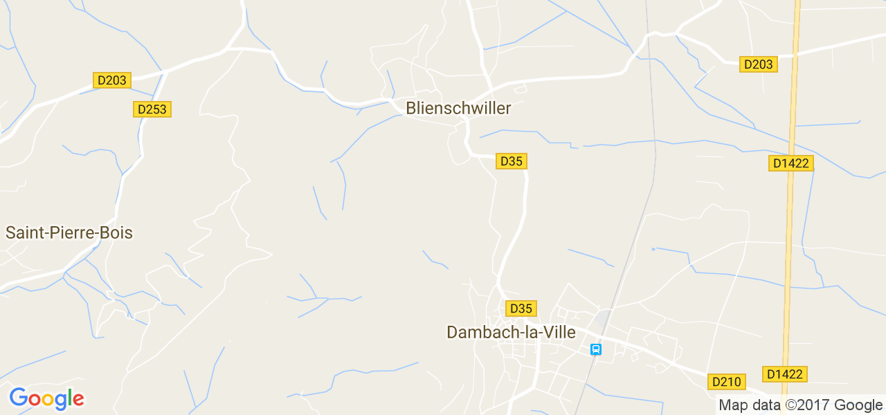 map de la ville de Blienschwiller