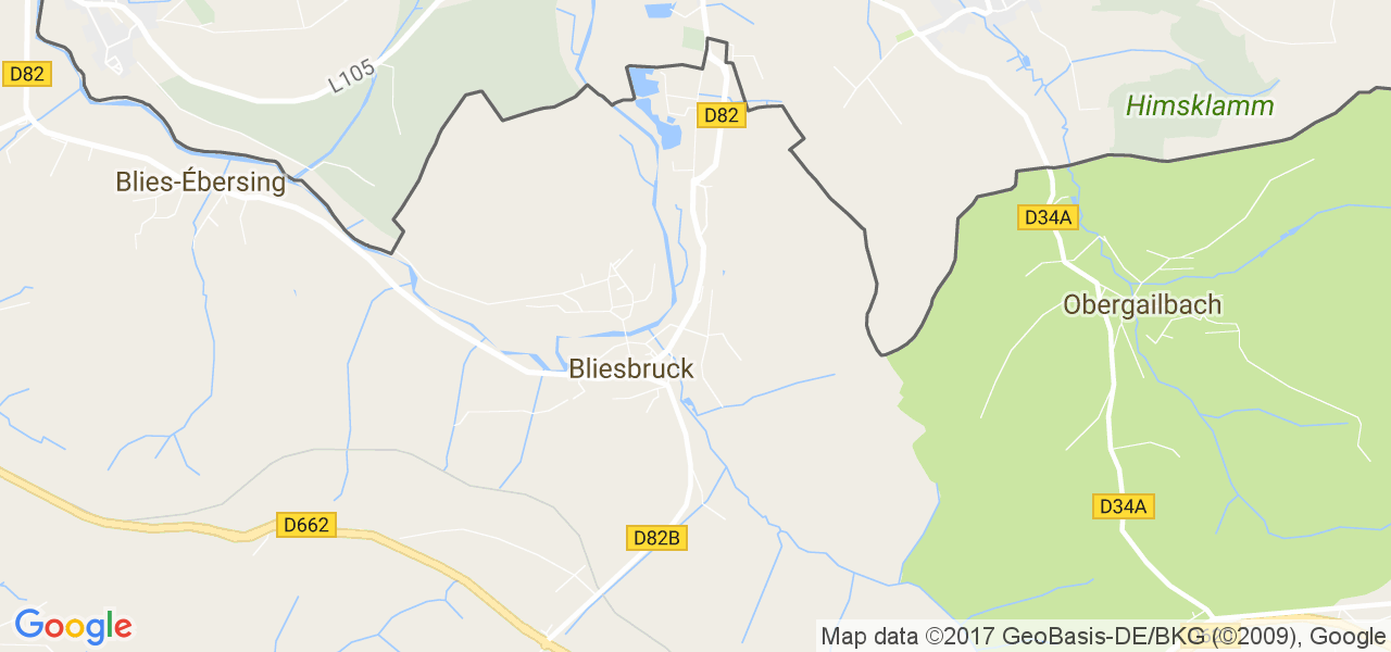 map de la ville de Bliesbruck