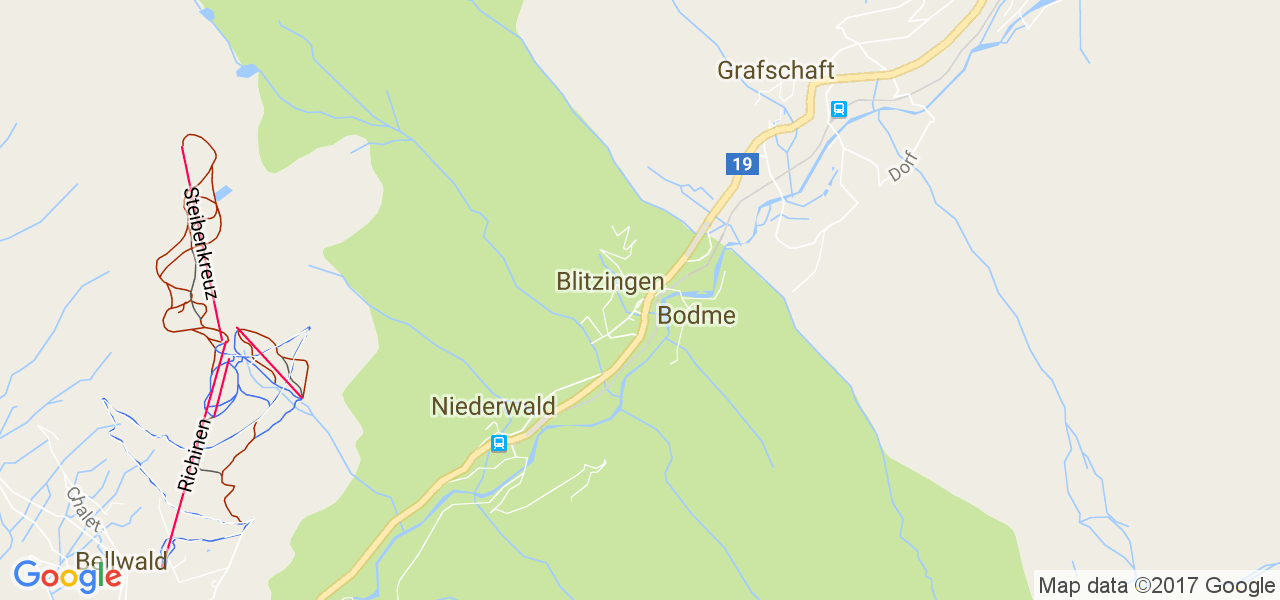 map de la ville de Blitzingen