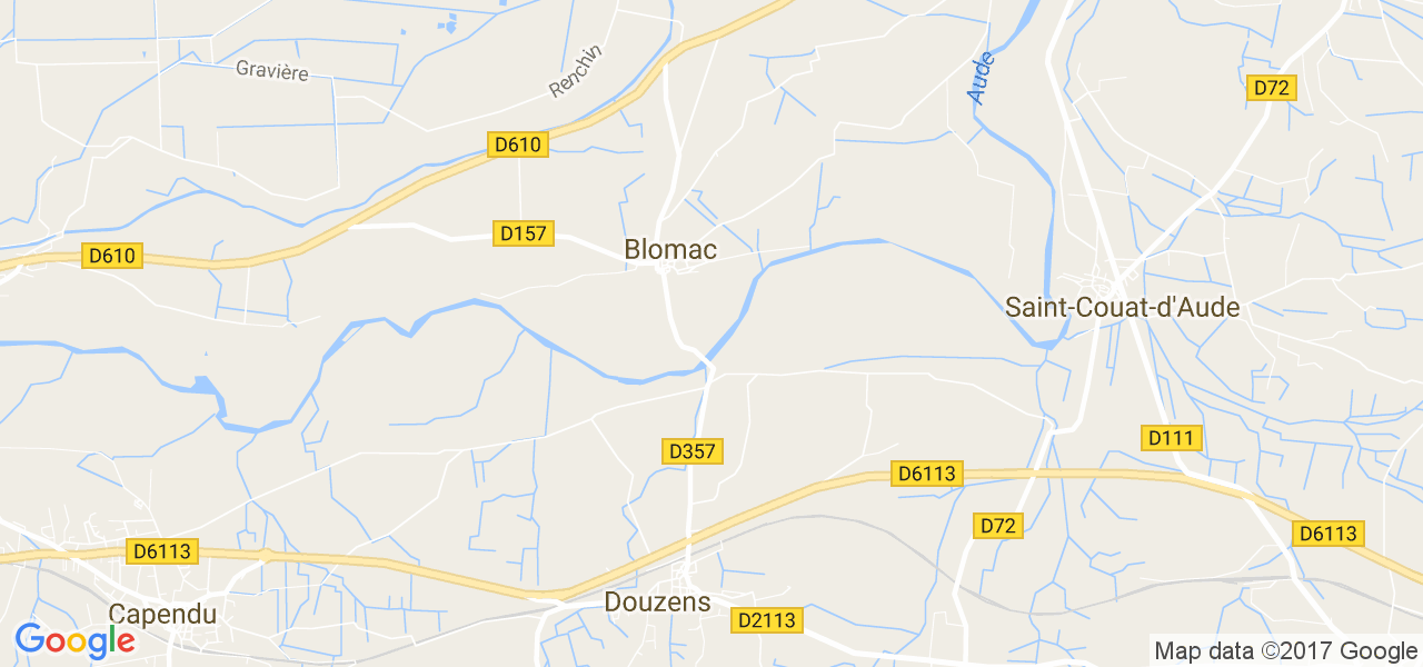 map de la ville de Blomac