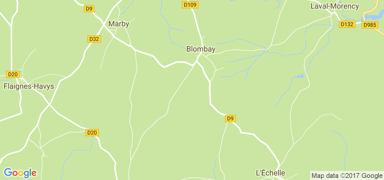 map de la ville de Blombay