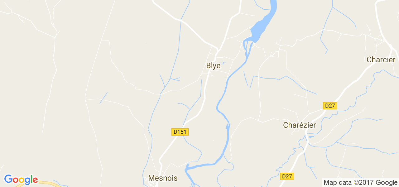 map de la ville de Blye