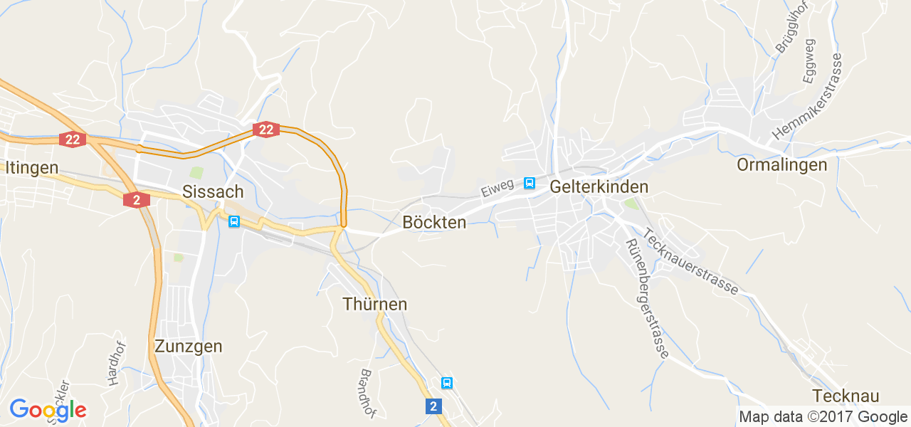 map de la ville de Böckten