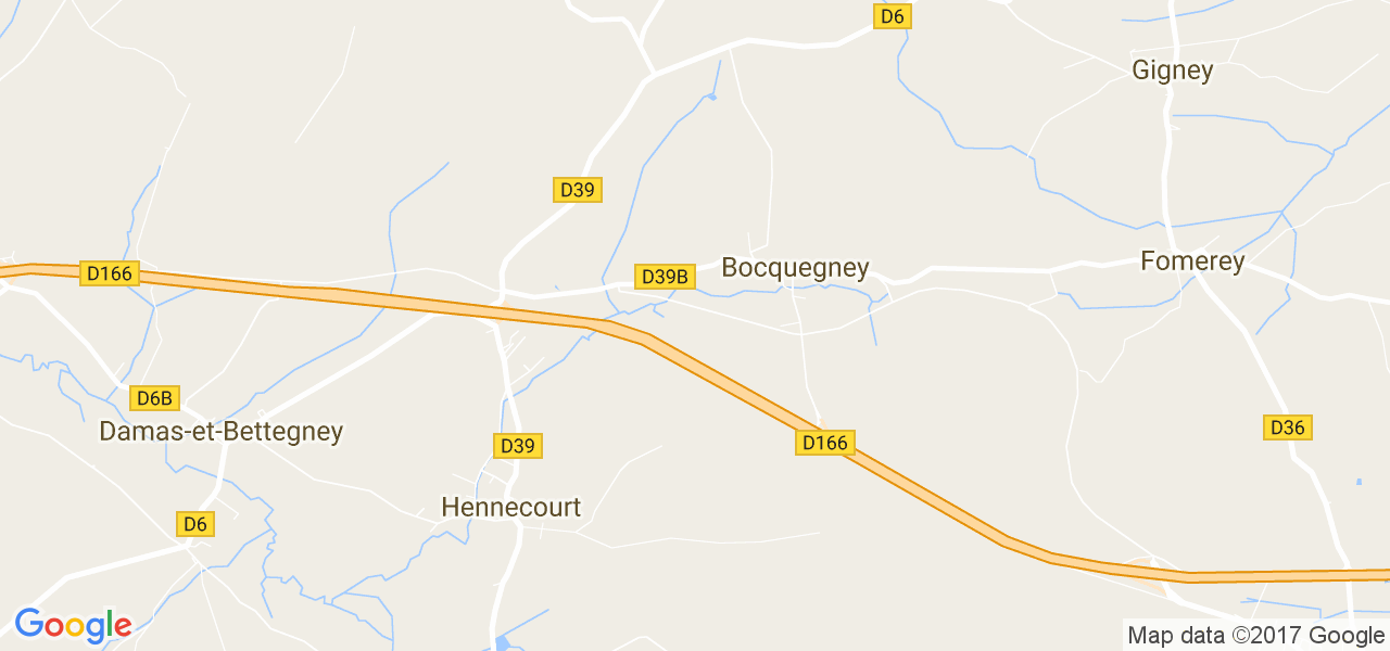 map de la ville de Bocquegney