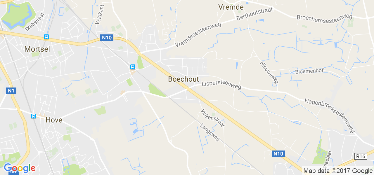 map de la ville de Boechout