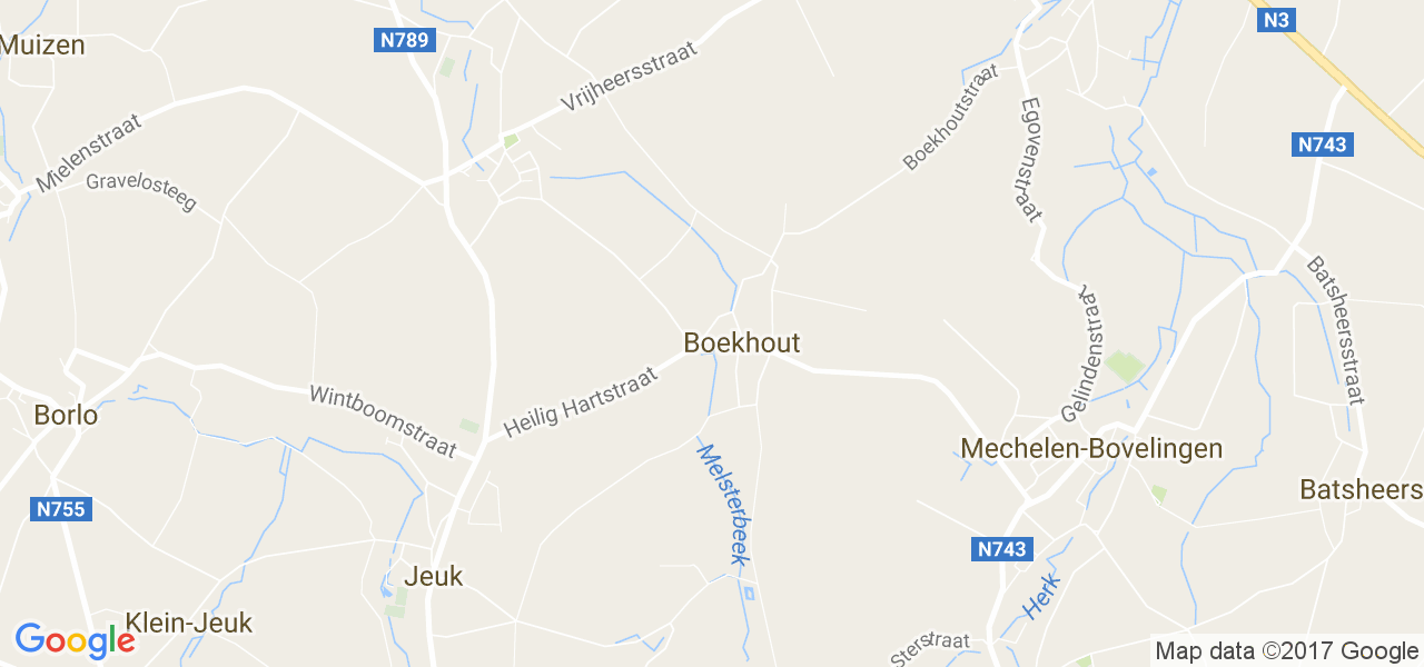 map de la ville de Boekhout