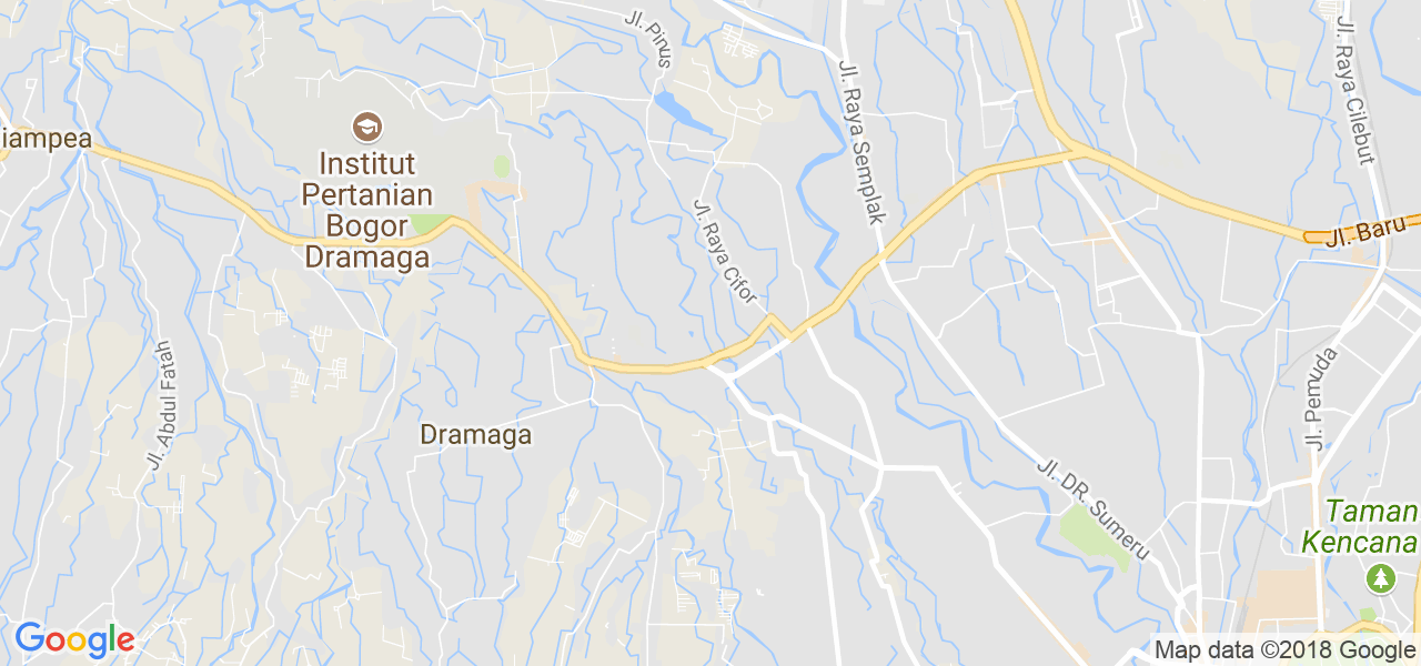 map de la ville de Bogor