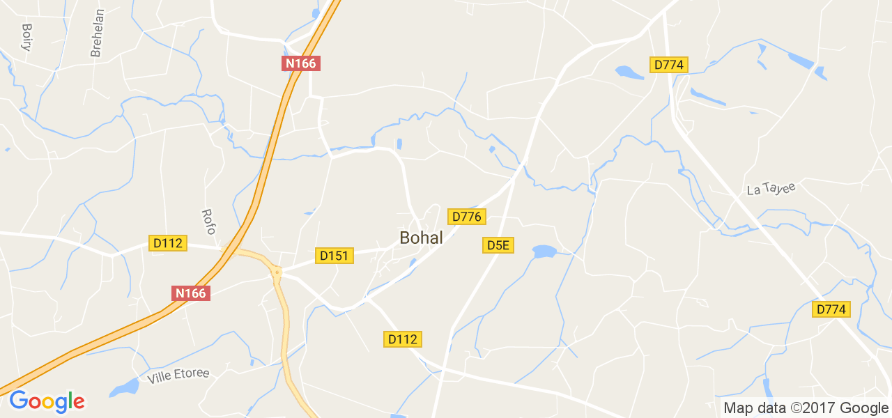 map de la ville de Bohal