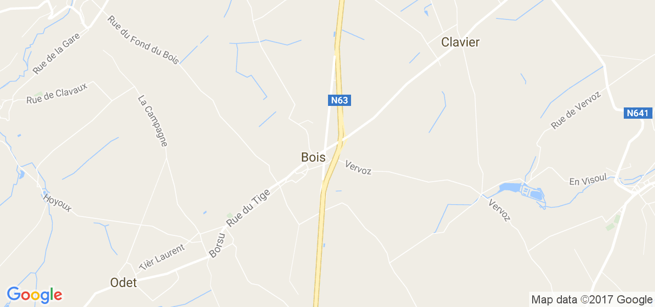 map de la ville de Bois-Et-Borsu