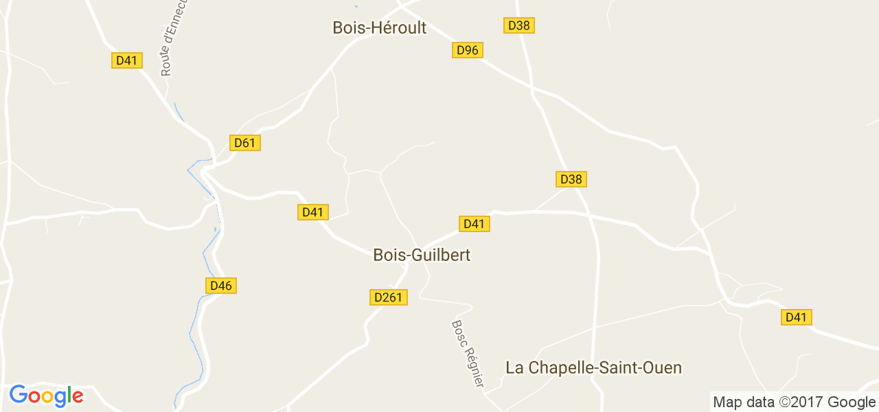 map de la ville de Bois-Guilbert