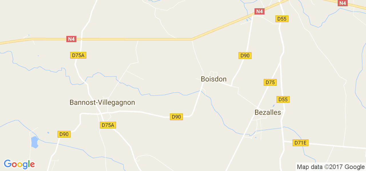 map de la ville de Boisdon