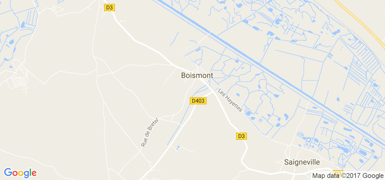 map de la ville de Boismont