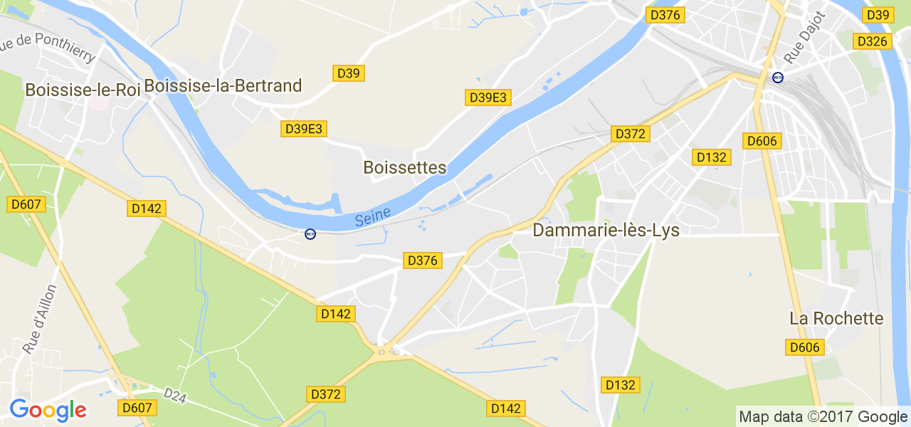 map de la ville de Boissettes