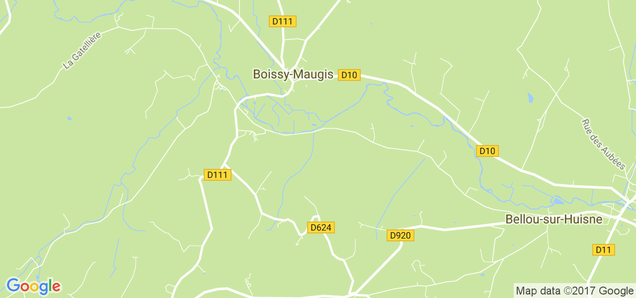 map de la ville de Boissy-Maugis