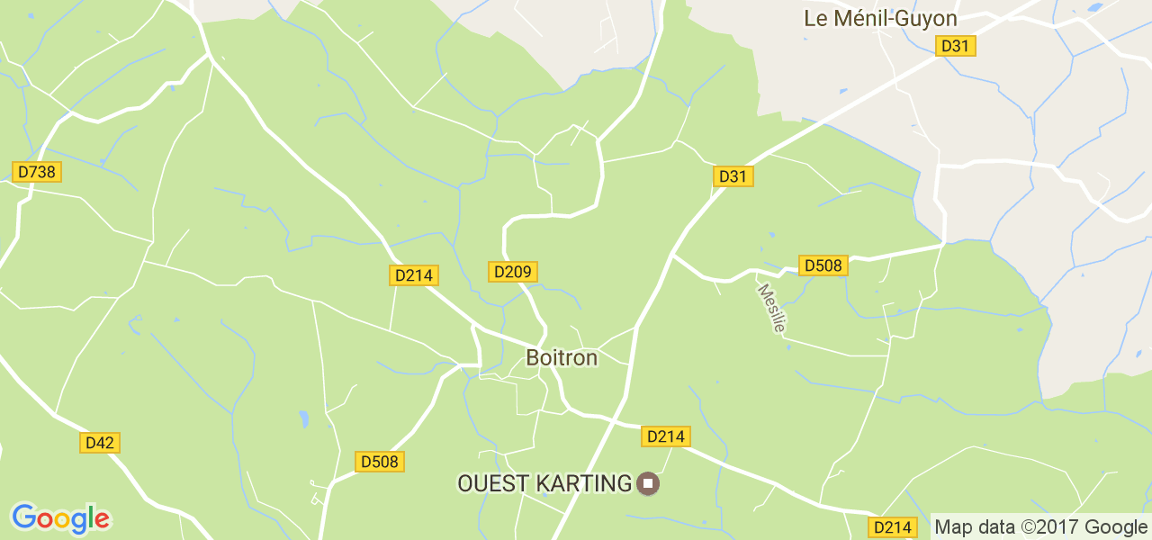 map de la ville de Boitron