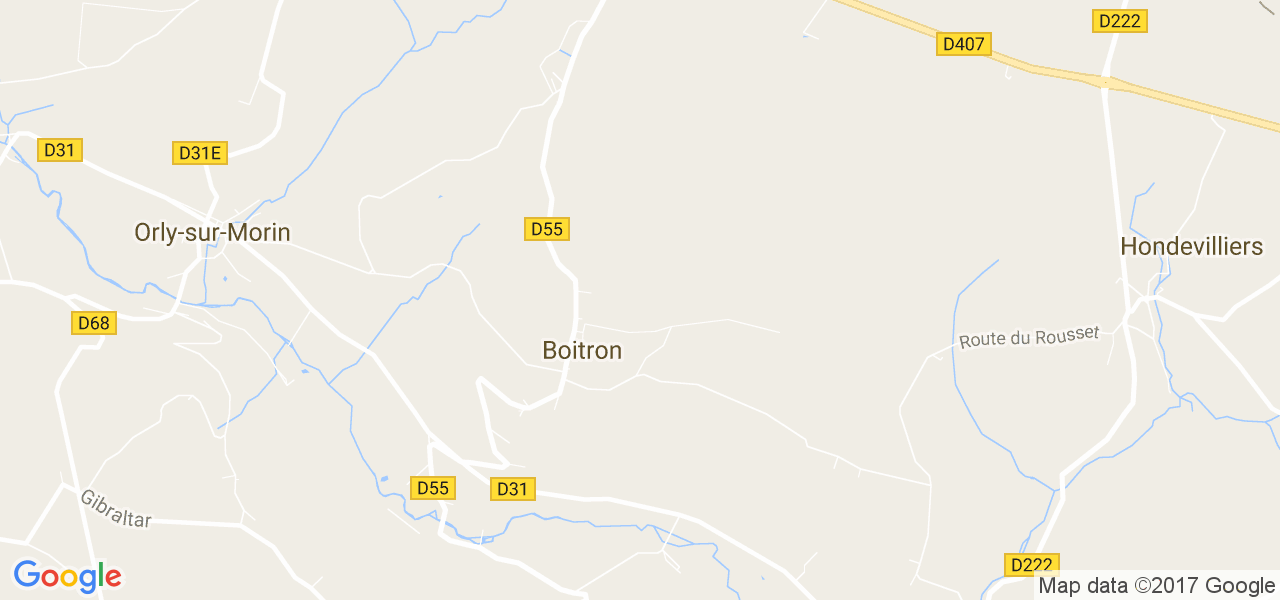 map de la ville de Boitron