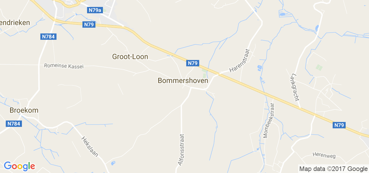 map de la ville de Bommershoven