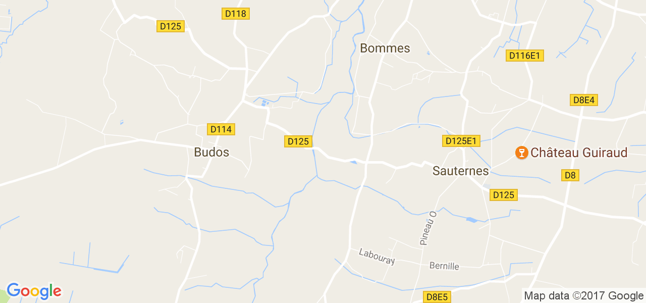 map de la ville de Bommes