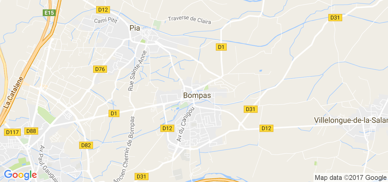 map de la ville de Bompas