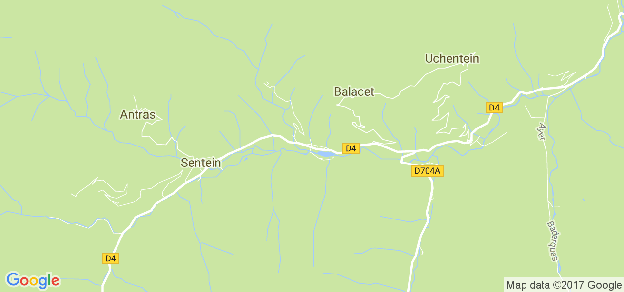 map de la ville de Bonac-Irazein