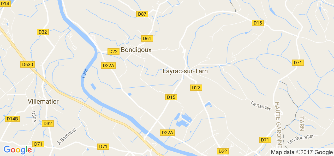 map de la ville de Bondigoux