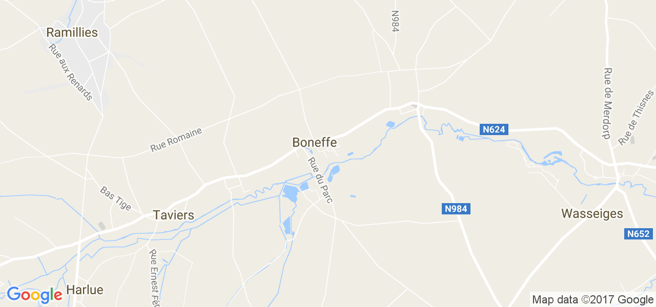 map de la ville de Boneffe