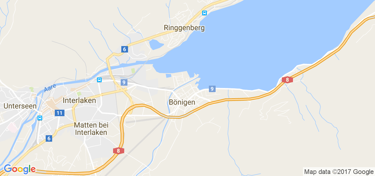 map de la ville de Bönigen