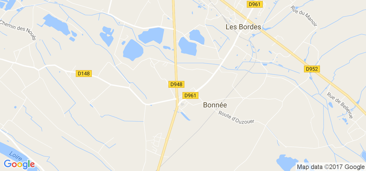 map de la ville de Bonnée