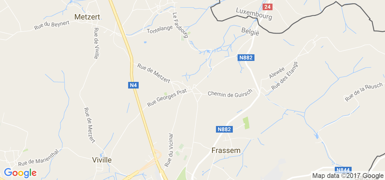 map de la ville de Bonnert