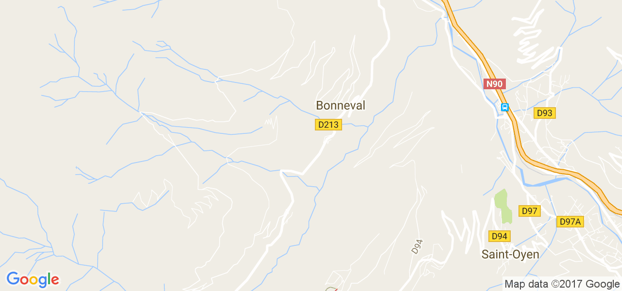 map de la ville de Bonneval