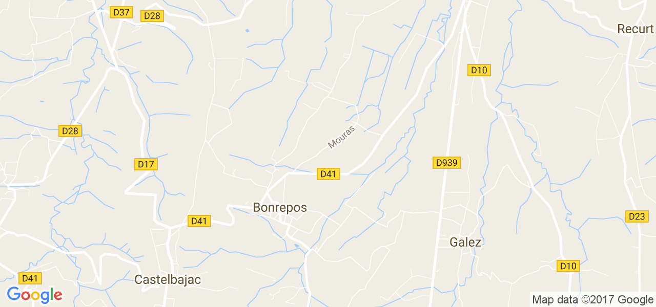 map de la ville de Bonrepos