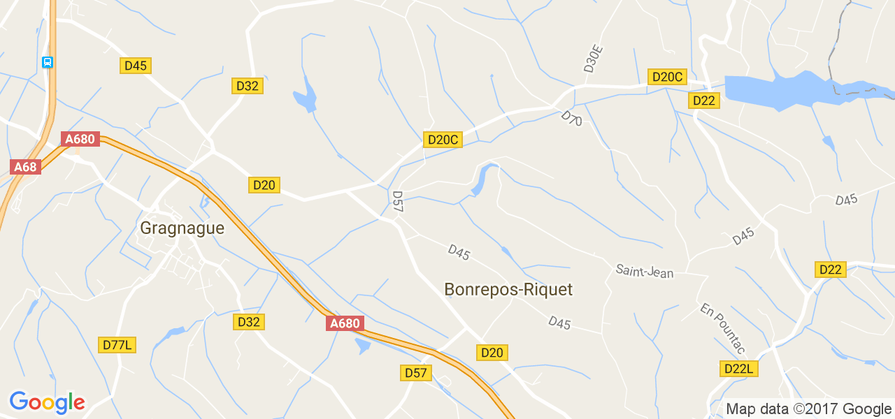 map de la ville de Bonrepos-Riquet