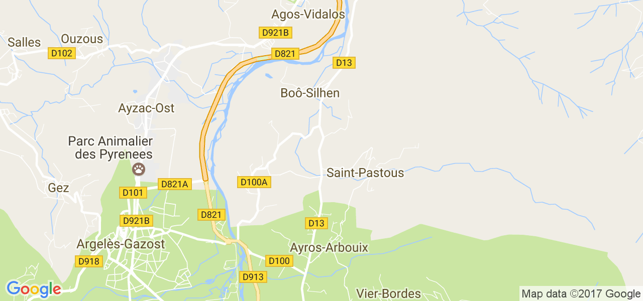 map de la ville de Boô-Silhen