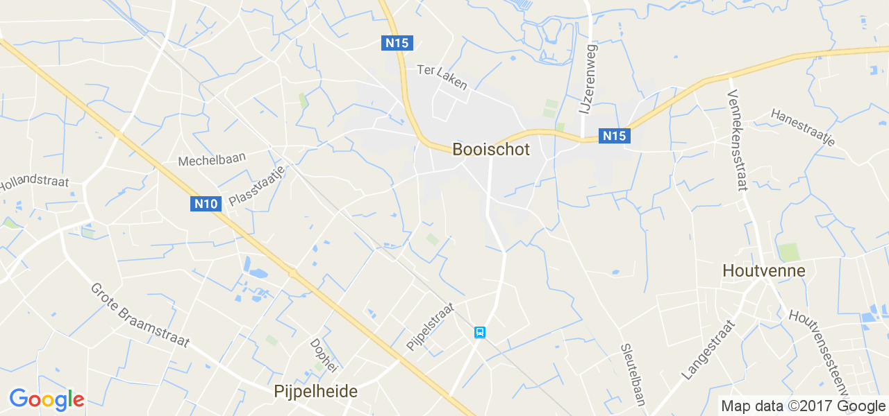 map de la ville de Booischot