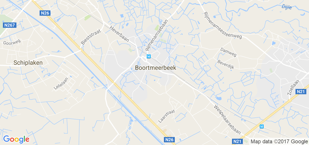 map de la ville de Boortmeerbeek