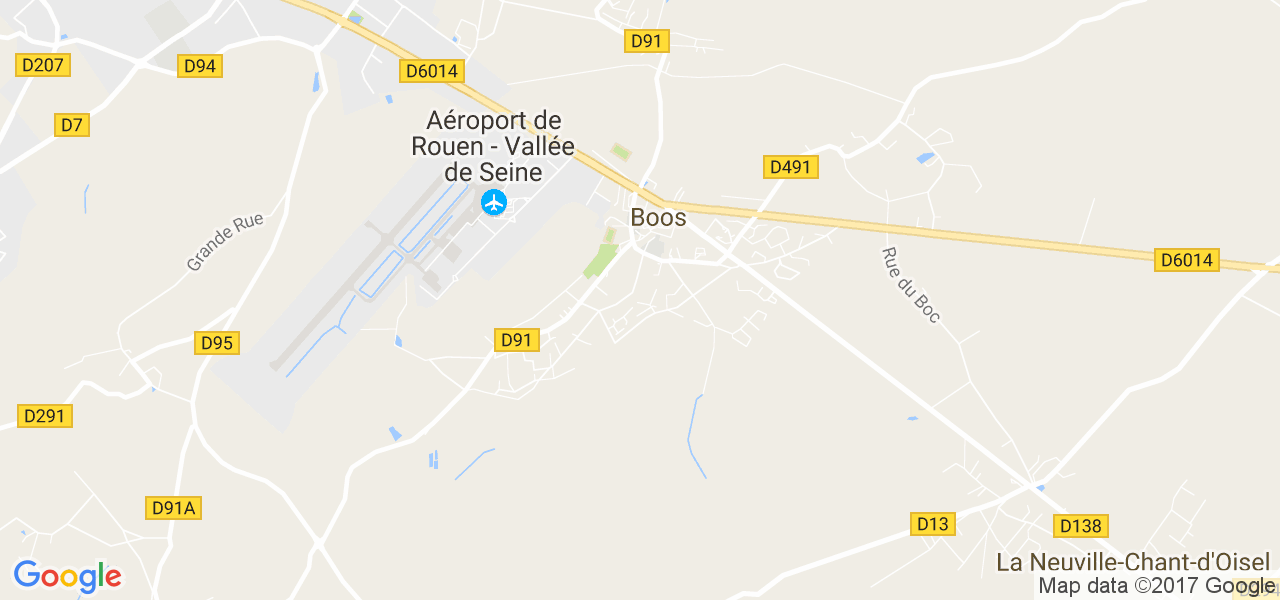 map de la ville de Boos