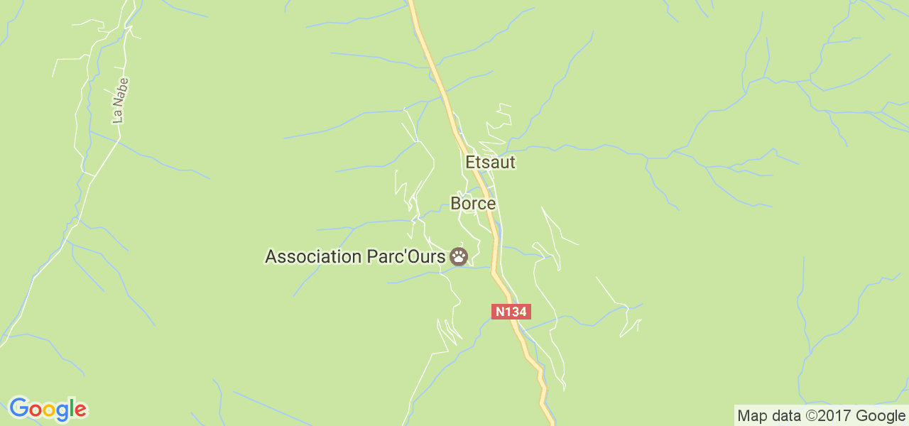 map de la ville de Borce