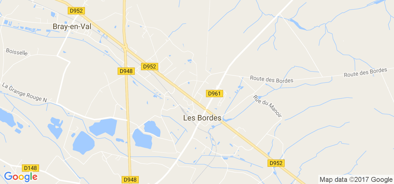 map de la ville de Bordes