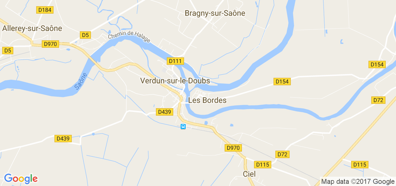 map de la ville de Bordes